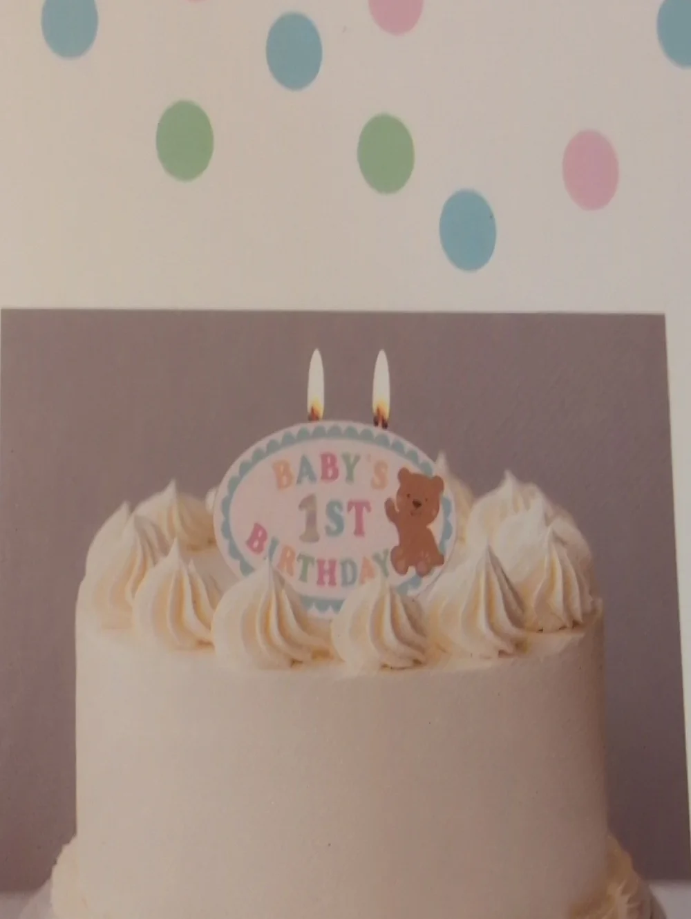 NWT Baby's 1st Birthday Centerpiece Candle